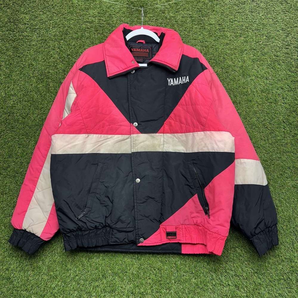 Vintage Yamaha Jacket Womens Large Retro Puffer Ski Snowboard Snowmobiling Coat